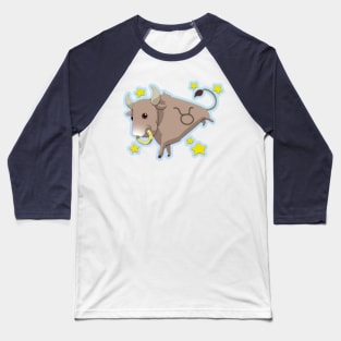 Taurus Zodiac Sign Baseball T-Shirt